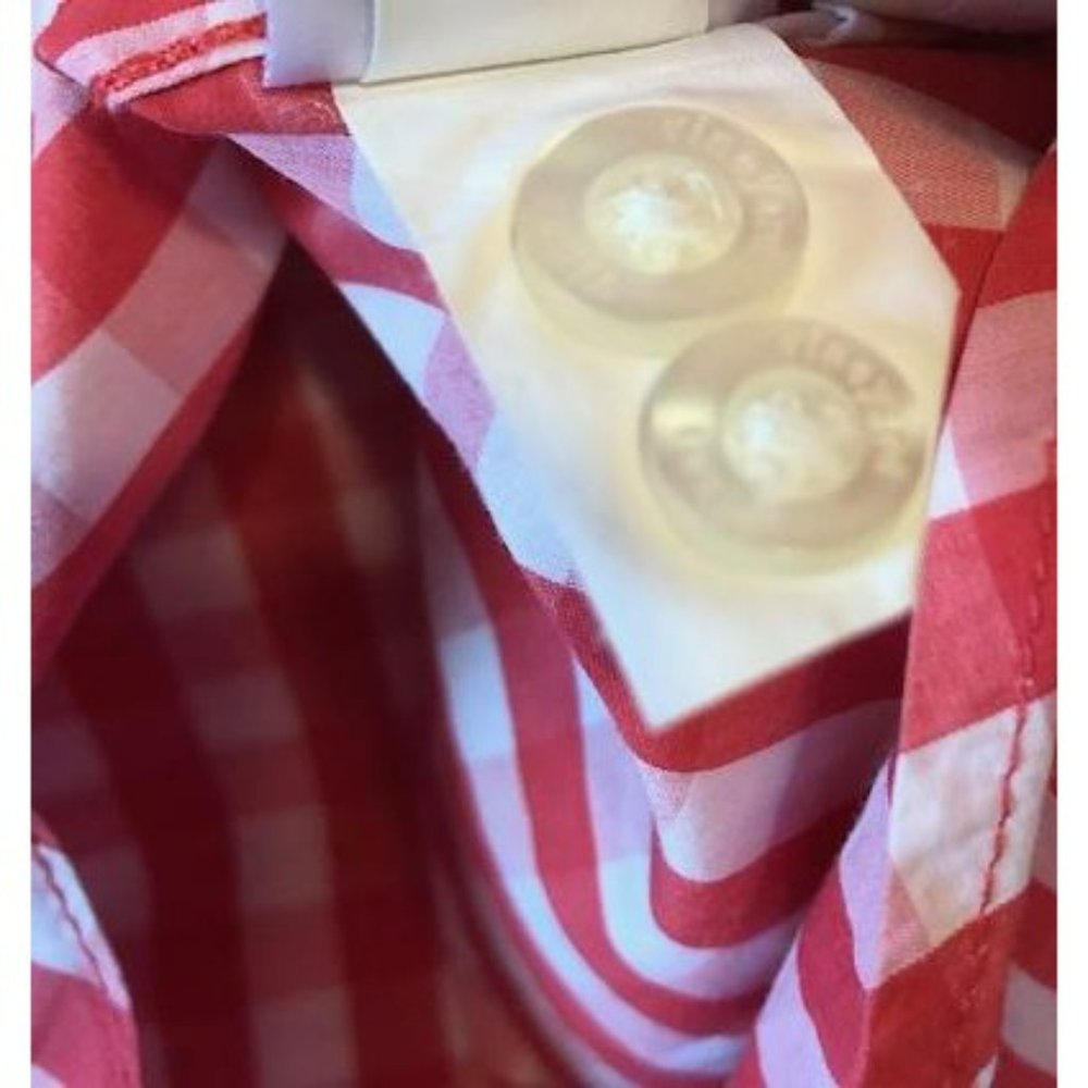 Vineyard Vines Red Checked Button Down Shirt Size… - image 6